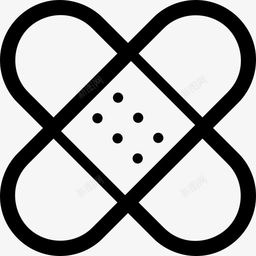 绷带艾滋病石膏图标svg_新图网 https://ixintu.com 医院 石膏 绷带 艾滋病 贴