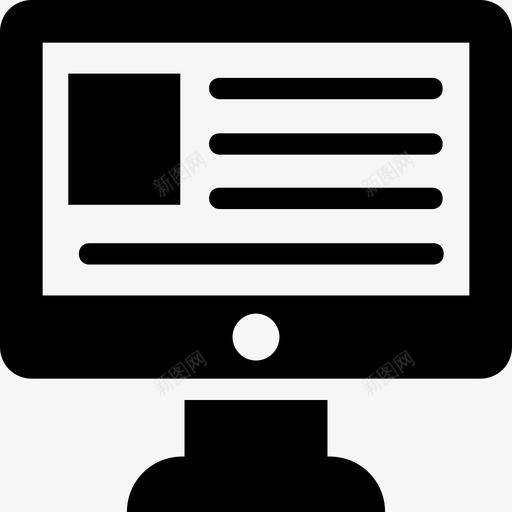 监视器显示器lcd图标svg_新图网 https://ixintu.com lcd led 屏幕 显示器 监视器 网络和通信实体图标