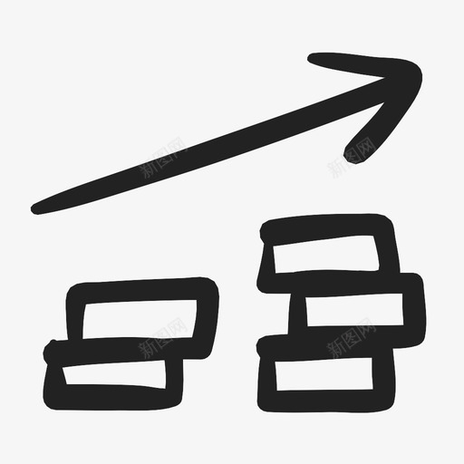 涂鸦商铺金融图标svg_新图网 https://ixintu.com 涂鸦商铺金融