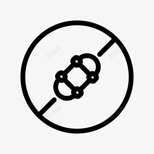 禁止滑板禁止停车禁止包装图标svg_新图网 https://ixintu.com 禁止停车 禁止包装 禁止滑板