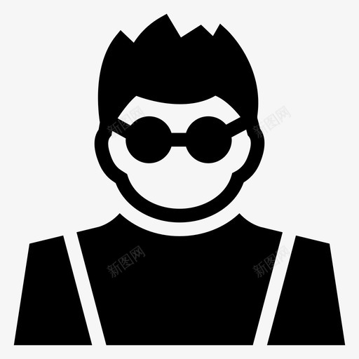 水疗化身男孩图标svg_新图网 https://ixintu.com 化身 化身字形图标 水疗 用户 男孩 男性