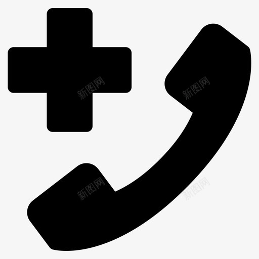 紧急呼叫医生医院图标svg_新图网 https://ixintu.com 医生 医疗保健 医院 紧急呼叫
