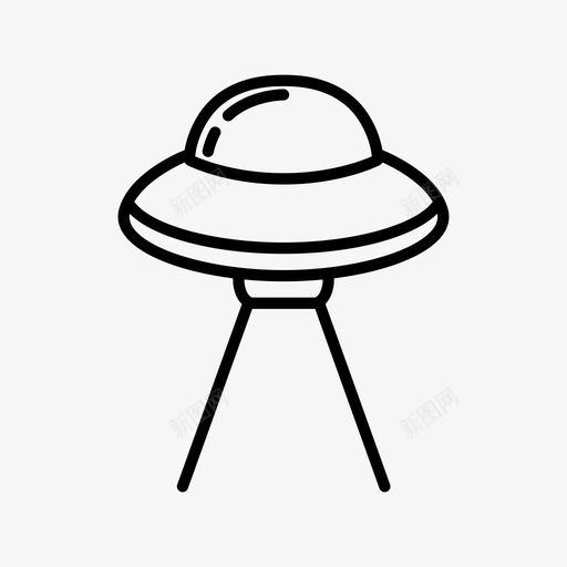 科幻外星人天文学图标svg_新图网 https://ixintu.com 不明飞行物 外星人 天文学 宇宙飞船 科幻 轨道