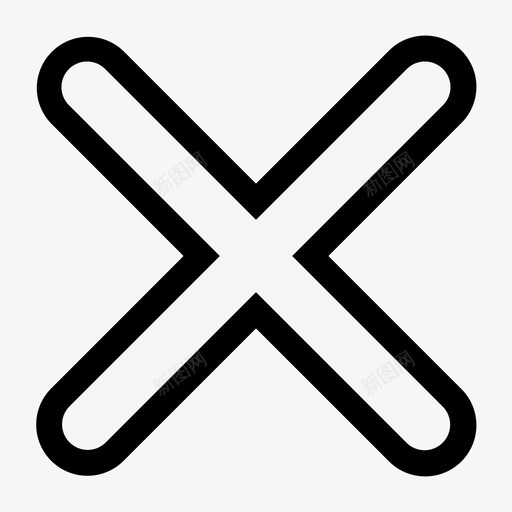 关闭冲突错误图标svg_新图网 https://ixintu.com ui圆线 x 关闭 冲突 错误