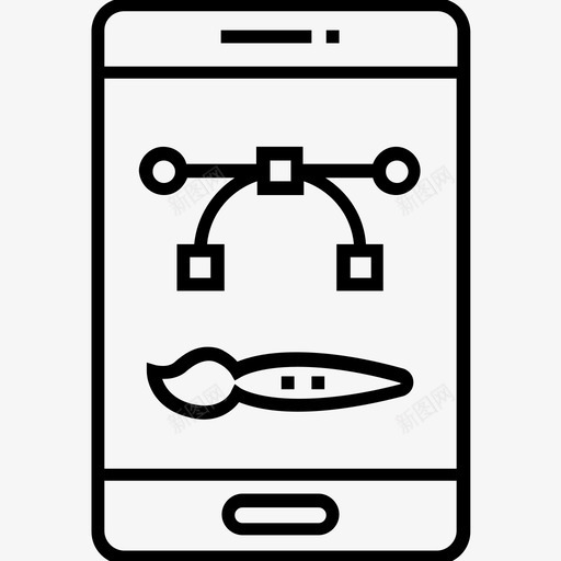 移动应用程序应用程序布局应用程序图标svg_新图网 https://ixintu.com 1400个web和seo平面图标 bezier工具 图形设计 应用程序布局 应用程序设计 移动应用程序设计