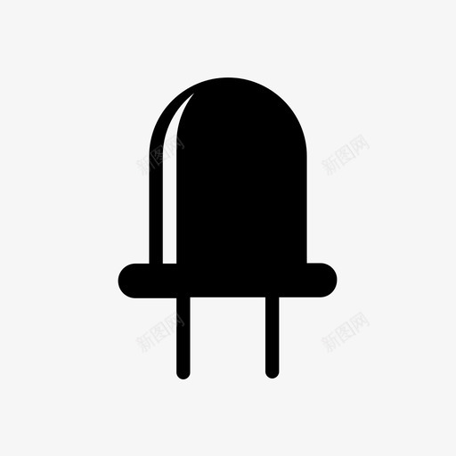 led灯泡发光二极管图标svg_新图网 https://ixintu.com led 发光二极管 灯泡 物联网
