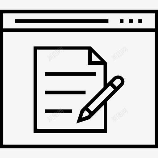 坚实的任务管理撰写铅笔图标svg_新图网 https://ixintu.com 1400网页和搜索引擎优化平面线图标 坚实的任务管理 撰写 文本文件 铅笔