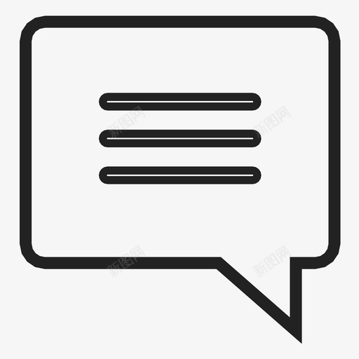 语音气泡注释注释文本图标svg_新图网 https://ixintu.com 注释 注释文本 语音气泡
