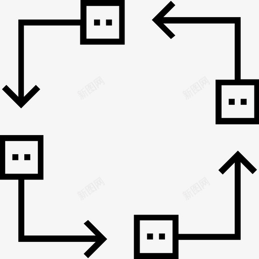 流程图层次结构管理图标svg_新图网 https://ixintu.com 1400网站和搜索引擎优化平面线图标 层次结构 流程图 管理 网站地图