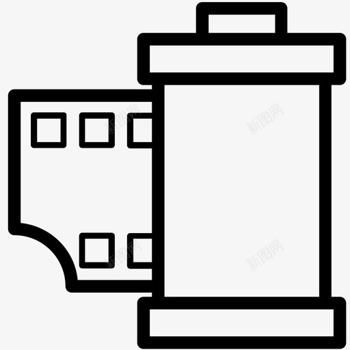 胶卷盒照相机照片图标svg_新图网 https://ixintu.com 照片 照相机 胶卷 胶卷盒