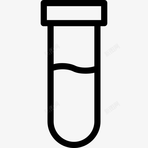 试管培养管实验室配件图标svg_新图网 https://ixintu.com 培养管 实验室玻璃器皿 实验室配件 样品管 科技线图标 试管