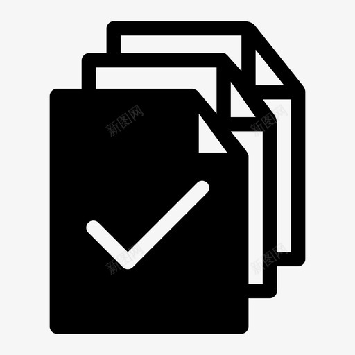 文件正确文件列表文件图标svg_新图网 https://ixintu.com 列表文件 办公室 文件 正确文件 纸张 页面