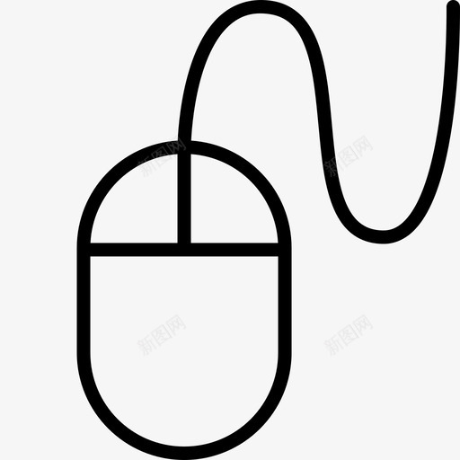 鼠标单击计算机图标svg_新图网 https://ixintu.com 光标 单击 界面元素行 计算机 设备 鼠标