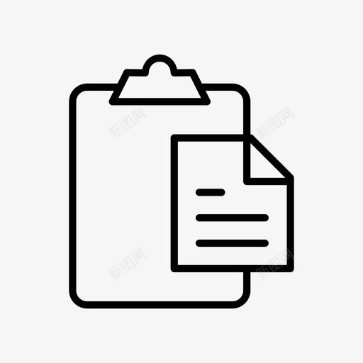 剪贴板粘贴剪贴板纸便笺图标svg_新图网 https://ixintu.com 便笺 剪贴板粘贴 剪贴板纸