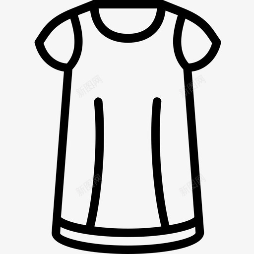 夜用品服装女士图标svg_新图网 https://ixintu.com 夜用品 女士 女士服装轮廓系列 服装 睡衣