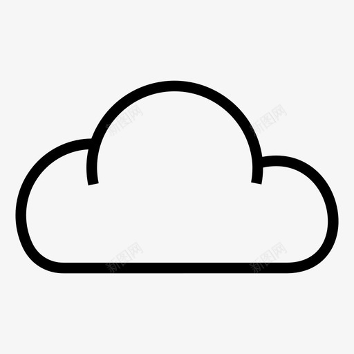 云多云天气天空图标svg_新图网 https://ixintu.com 云 多云天气 天气预报 天空 杂线