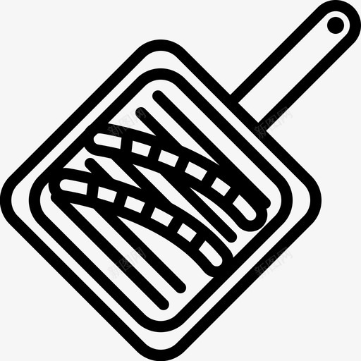 香肠平底锅烹饪食物图标svg_新图网 https://ixintu.com 烹饪 美味烹饪字形 肉类 食物 香肠平底锅