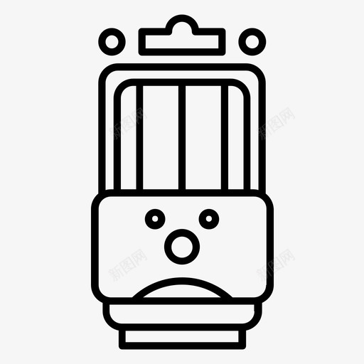 有轨电车贝约格鲁怀旧图标svg_新图网 https://ixintu.com 伊斯坦布尔 怀旧 有轨电车 贝约格鲁