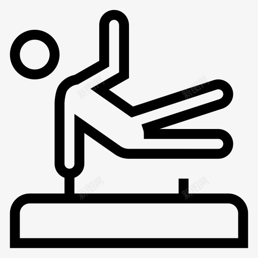 体操体育体育健身线图标svg_新图网 https://ixintu.com 体操 体育 体育健身线图标