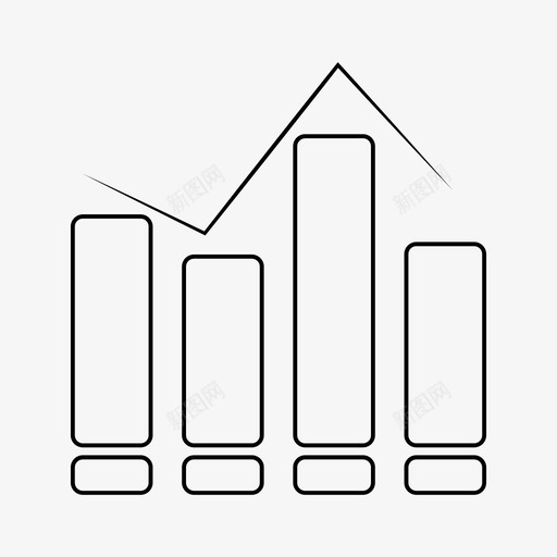 条形图比较图表图标svg_新图网 https://ixintu.com 图表 条形图 比较