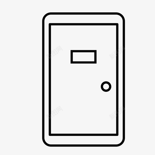 门关锁图标svg_新图网 https://ixintu.com vip 关 锁 门