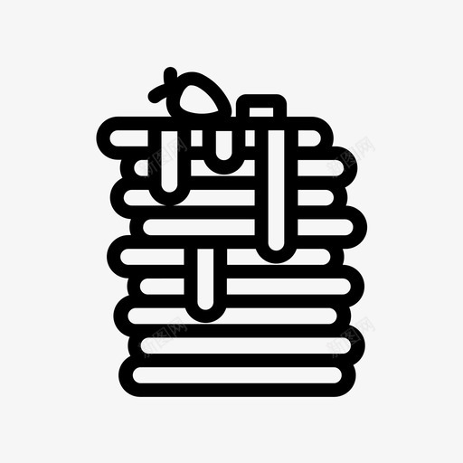 薄饼早餐快餐图标svg_新图网 https://ixintu.com 厨房 快餐 早餐 薄饼
