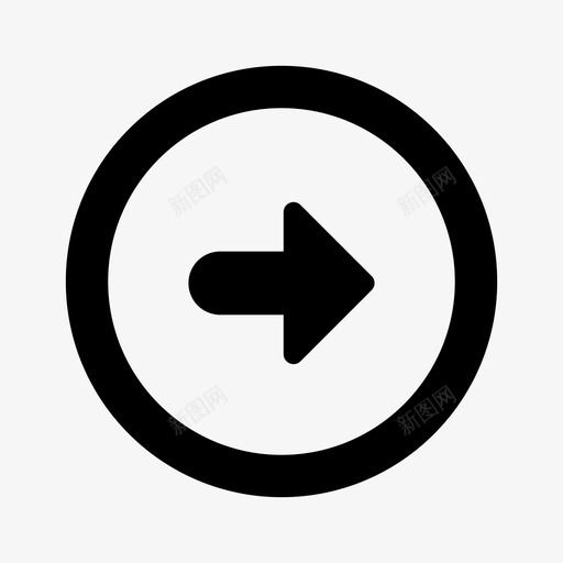 箭头方向前进图标svg_新图网 https://ixintu.com 下一个 前进 右边 方向 有机农场 箭头
