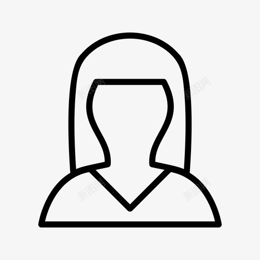 女性化身员工女性图标svg_新图网 https://ixintu.com 员工 多媒体 女性 女性化身