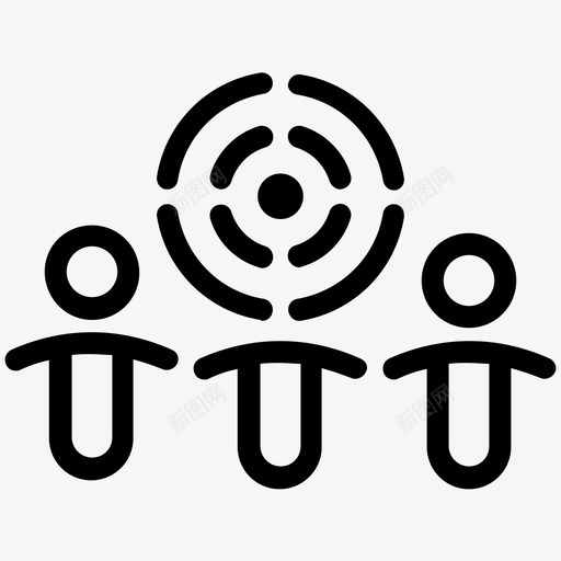 目标用户受众群体图标svg_新图网 https://ixintu.com 业务和金融概述 受众 市场 目标用户 群体