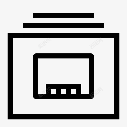 桌面文件夹瘦人文件夹图标svg_新图网 https://ixintu.com 文件夹 桌面 瘦人文件夹