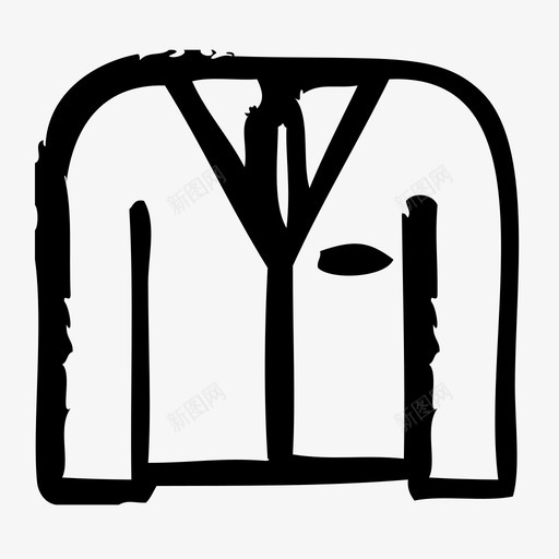 西装衣服时装图标svg_新图网 https://ixintu.com 外套素描 时装 素描 衣服 西装