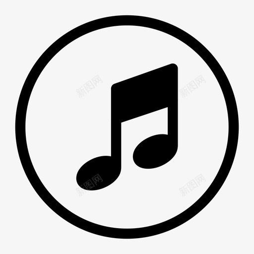 音符音乐声音图标svg_新图网 https://ixintu.com 声音 音乐 音符