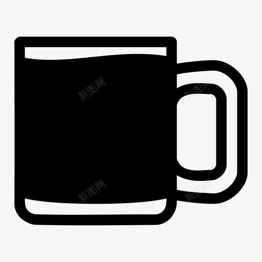 马克杯咖啡杯杯子图标svg_新图网 https://ixintu.com 咖啡杯 杯子 茶杯 饮料 饮料杯 马克杯