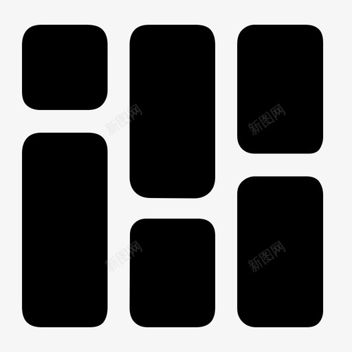 瀑布流svg_新图网 https://ixintu.com 瀑布流 K00B06 flow