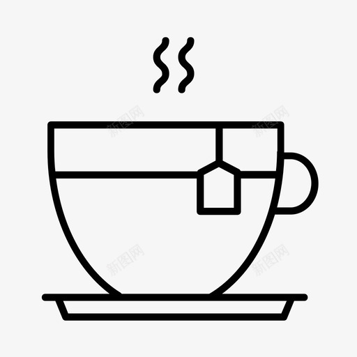 一杯茶高山饮料图标svg_新图网 https://ixintu.com 一杯茶 冬天 茶杯 饮料 高山