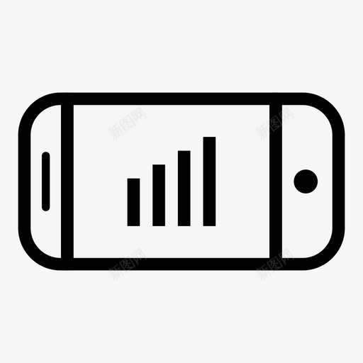 智能手机信号横向智能手机横向图标svg_新图网 https://ixintu.com 智能手机信号 智能手机横向 横向