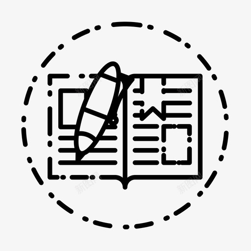 书教育学习图标svg_新图网 https://ixintu.com 书 学习 学校 教育 阅读