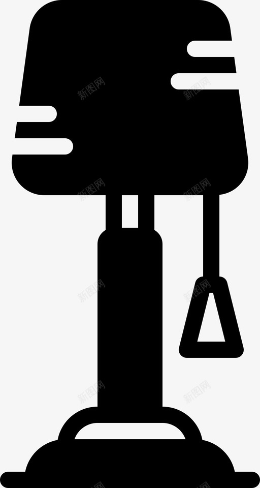 阅读灯随身物品家具图标svg_新图网 https://ixintu.com 家具 家庭 粉碎家2固体 阅读灯 随身物品