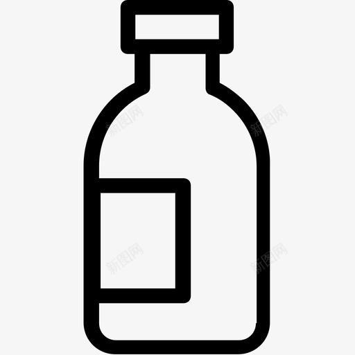 啤酒酒类饮料图标svg_新图网 https://ixintu.com 伏特加 啤酒 派对和庆典系列图标 瓶子 酒类 饮料