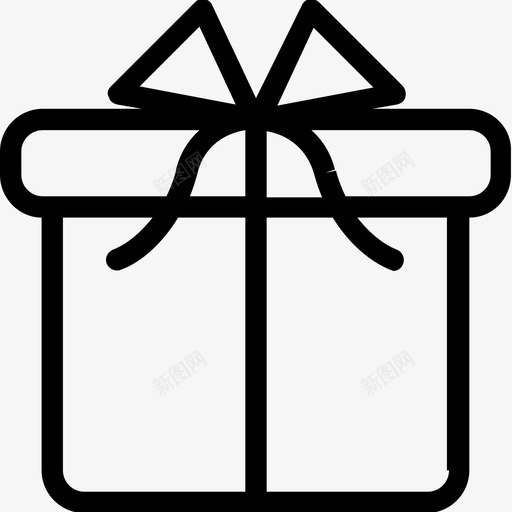 礼品盒庆祝活动派对图标svg_新图网 https://ixintu.com 圣诞礼物 庆祝活动 派对 派对和庆祝线图标 礼品盒 礼物