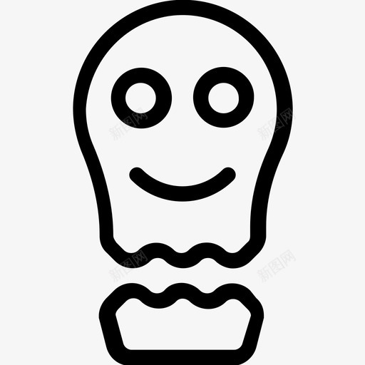 鬼可怕聚会和庆祝线图标svg_新图网 https://ixintu.com 可怕 聚会和庆祝线图标 鬼