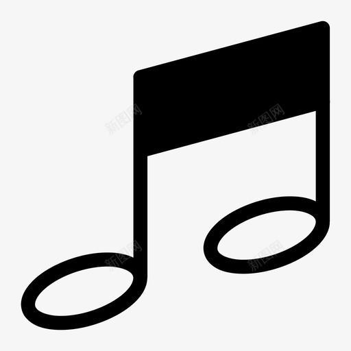 音乐播放器音符图标svg_新图网 https://ixintu.com 音乐播放器 音符