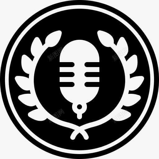 歌手奖麦克风音乐图标svg_新图网 https://ixintu.com 声乐 歌手奖 美味佳肴奖雕文 音乐 麦克风