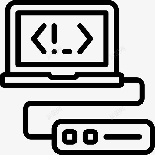 网络传输编码开发图标svg_新图网 https://ixintu.com smashicons开发2大纲 开发 编码 编程 网络传输