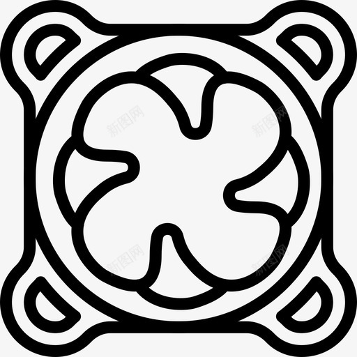 冷却器设备小工具图标svg_新图网 https://ixintu.com smashicons技术2概述 冷却器 小工具 技术 设备