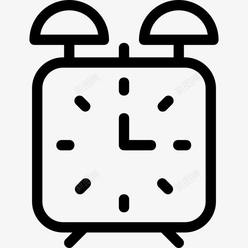 闹钟计时器钟表图标svg_新图网 https://ixintu.com 科技线图标 计时器 钟表 闹钟