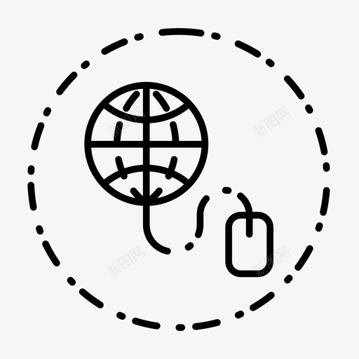 互联网网络在线图标svg_新图网 https://ixintu.com 互联网 商业金融第一卷风格 在线 搜索引擎优化 网络