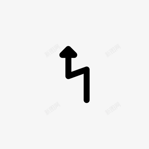 双弯信号第一个右双弯图标svg_新图网 https://ixintu.com 交通 信号 双弯 第一个右双弯 过境