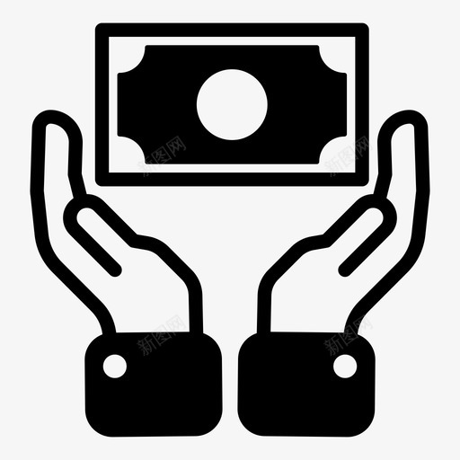 接收货币美元付款图标svg_新图网 https://ixintu.com 付款 发送货币 接收货币 美元 货币pt2