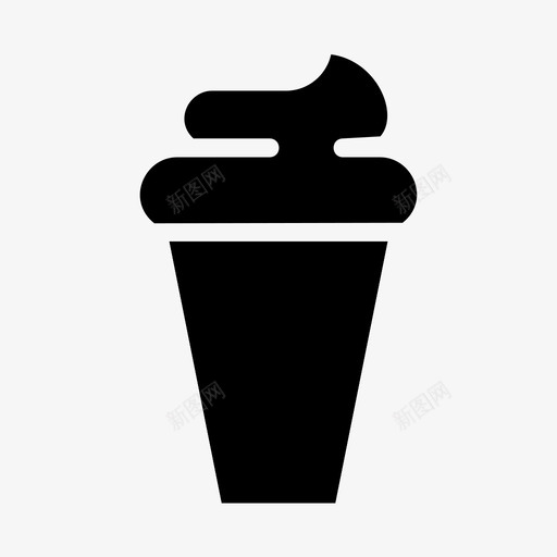 冰淇淋筒冷的甜点图标svg_新图网 https://ixintu.com mnml20 冰淇淋筒 冷的 圣代 夏季 甜点 食物